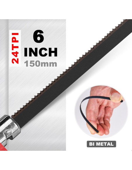 Sierra de Arco HAUTMEC 150mm con Caja de Inglete Ajustable