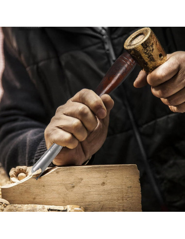 Juego de 12 Cinceles de Tallado Covzoe con Caja de Madera