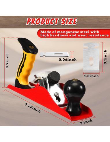 Planeador de Mano Lanties 5 cm Ajustable para Carpintería