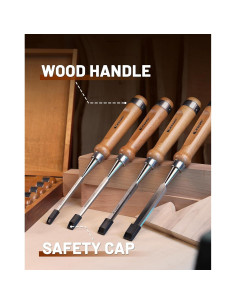 Cinceles de Carpintería EZARC 6 Piezas con Estuche 2