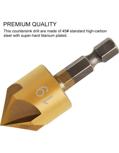 Juego de Brocas Avellanadoras COMOWARE - 7 Piezas para Madera