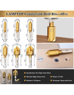 Kit de Herramientas de Carpintería LAMPTOP 26 Piezas 2