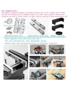 Mordaza MYTEC 3.3" Negra Multifuncional 360 Ajuste Rápido 2