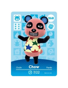 Tarjeta Amiibo Chow Nintendo Animal Crossing 368