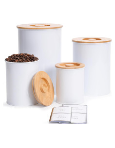 Conjunto de 4 Tarros de Almacenamiento Hermético Candco
