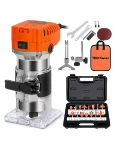 Router Compacto THINKWORK 800W 6 Velocidades + 15 Brocas