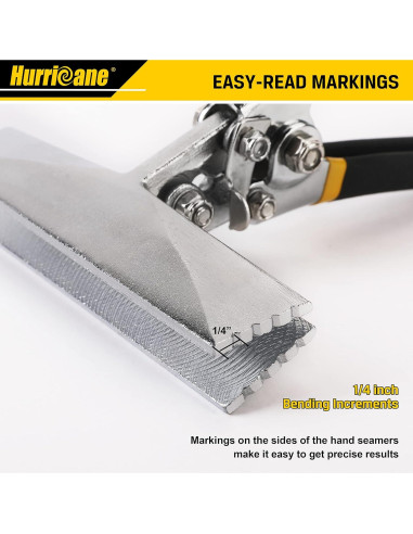 HURRICANE Doblador de Chapa Metálica 15,24 cm Mango Ergonómico