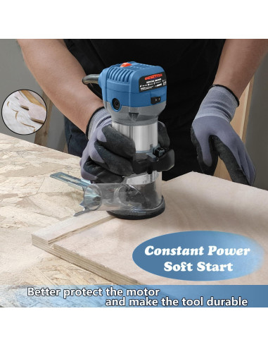 Router Eléctrico Dobetter DBTR700B 1.25HP 6 Velocidades