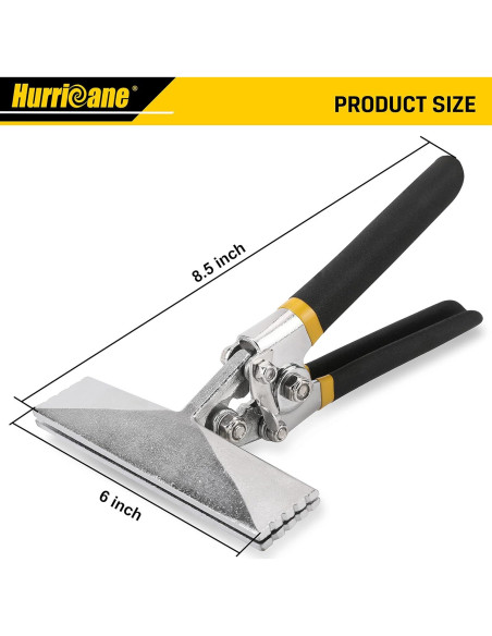 HURRICANE Doblador de Chapa Metálica 15,24 cm Mango Ergonómico