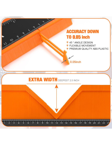 Calibrador de Contorno VARSK 5+10 cm con Bloqueo