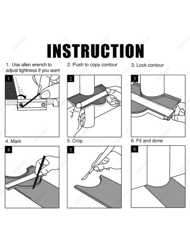 Calibrador de Contorno VARSK 5+10 cm con Bloqueo