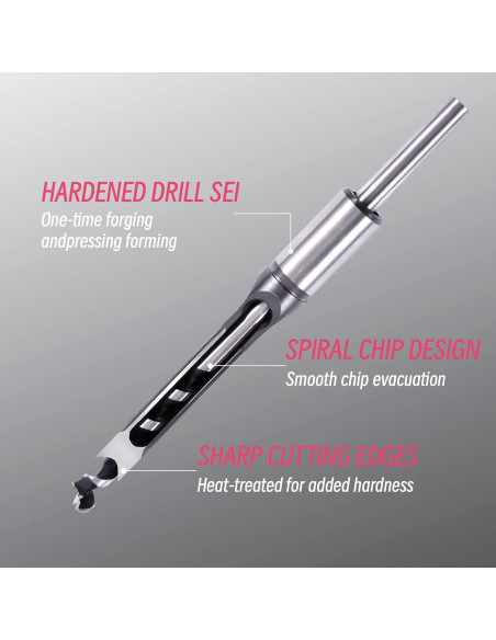 Broca cuadrada 6.4 mm Skweawert para carpintería