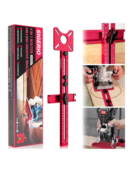 Soporte de Fresado 4 en 1 Sigerio - Aluminio Ajustable