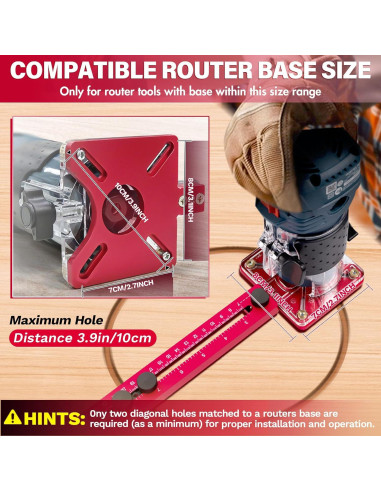 Soporte de Fresado 4 en 1 Sigerio - Aluminio Ajustable