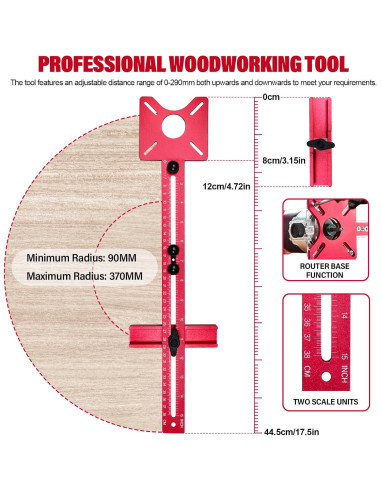 Soporte de Fresado 4 en 1 Sigerio - Aluminio Ajustable