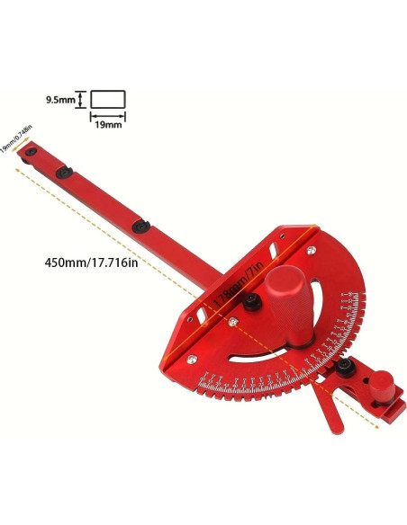 Guía de Inglete JCFANTS GJ-150 Aluminio 500mm Precisión