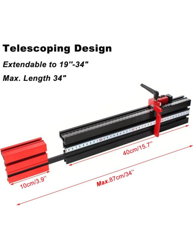 Guía de Inglete JCFANTS GJ-150 Aluminio 500mm Precisión