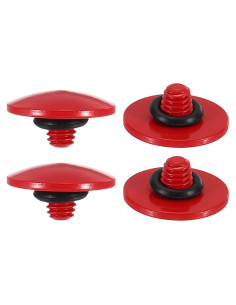 Botón de Disparo de Cámara Patikil Rojo 4 Pack Bronce Puro