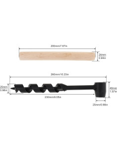 Broca de Barrena Manual Omninmo 16mm para Camping y Supervivencia 2