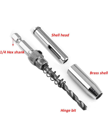 Juego de 4 Brocas HSS Eyech para Bisagras 1,98 a 4,36 mm