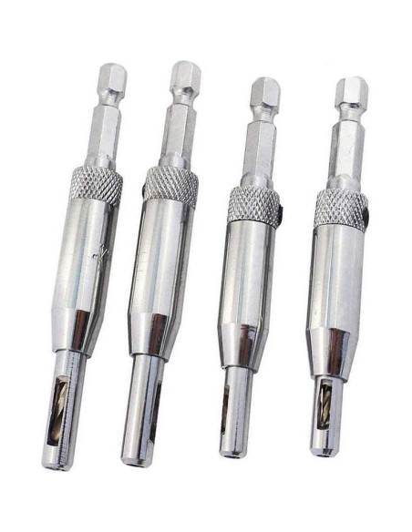 Juego de 4 Brocas HSS Eyech para Bisagras 1,98 a 4,36 mm