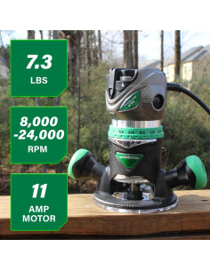 Router Fijo Metabo HPT M12VC 2.25 HP 11A Velocidad Variable 2