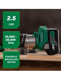 Router de Recorte Inalámbrico Metabo HPT 18V, 10,000-30,000 RPM 2