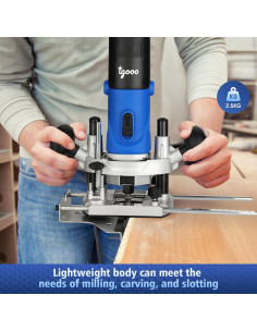 Router Eléctrico Igooo ER850 1.25HP 6 Velocidades 850W 2