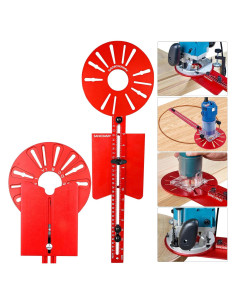 Plantilla de Corte de Círculos Sanchamy 5 en 1 para Router