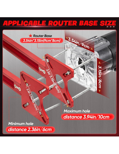 Soporte de Fresado de Router 4 en 1 Saker - Aluminio Versátil
