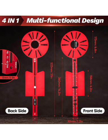 Soporte de Fresado de Router 4 en 1 Saker - Aluminio Versátil
