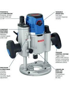 Router de Inmersión BOSCH MRP23EVS 2.3 HP 120V 2