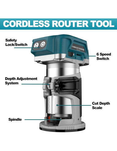 Router Inalámbrico TwoWin 800W 6 Velocidades 1.93kg