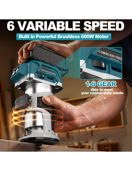 Router Inalámbrico TwoWin 800W 6 Velocidades 1.93kg