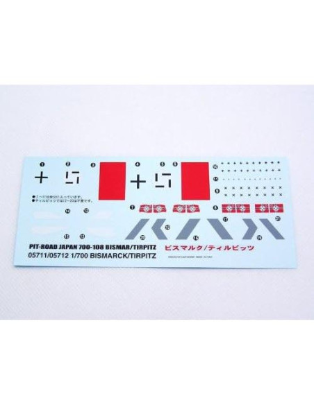 Kit de Modelo Acorazado Tirpitz 1943 Trumpeter 1:700