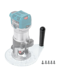 Placa Base Offset POWERTEC para Router 72146 - Acrílico Transparente