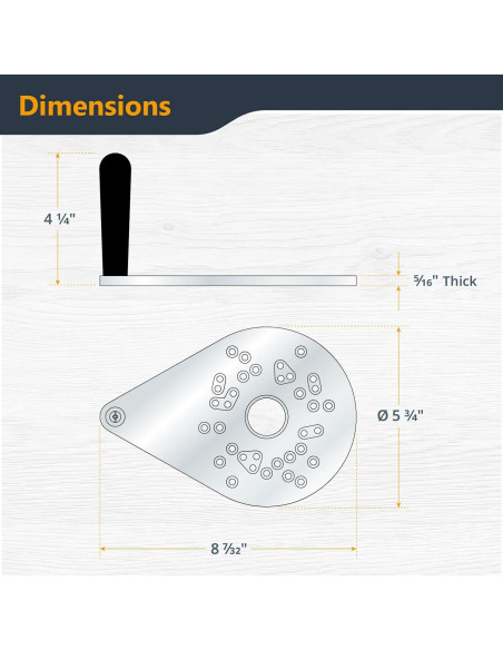 Placa Base Offset POWERTEC para Router 72146 - Acrílico Transparente