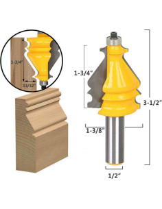 Fresa de Moldura Yakamoz 1.27 cm Eje 4.45 cm Corte 2