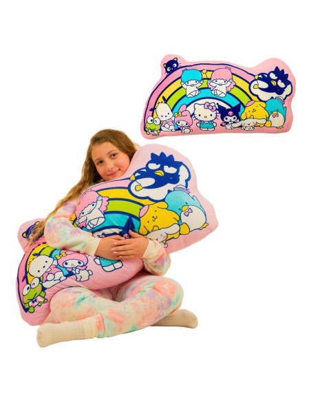 Almohada Corporal Arcoíris Hello Kitty 65x91 cm Suave Peluche