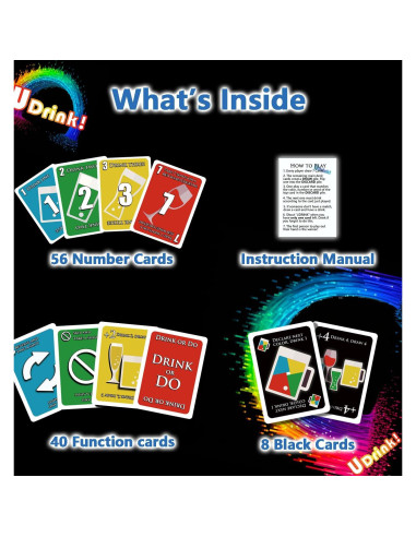Juego de cartas para beber UDRINK! - Diversión para adultos 2024