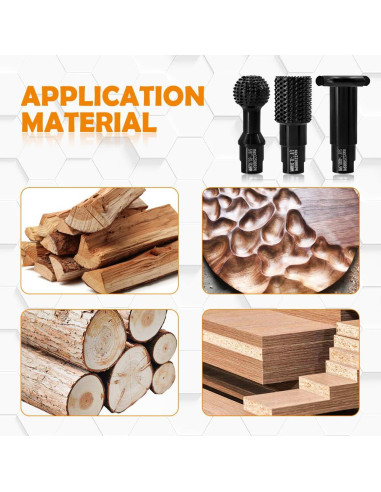 BGTEC Herramientas de Tallado de Madera 3pcs Accesorios