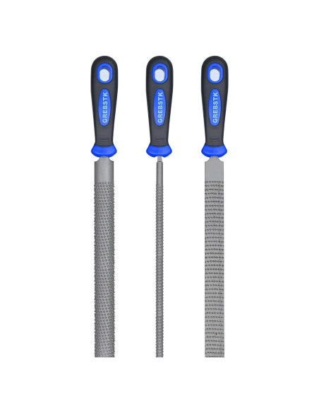 Juego de limas de madera GREBSTK 3 piezas 30.5 cm ergonómico