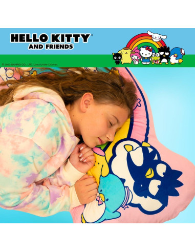 Almohada Corporal Arcoíris Hello Kitty 65x91 cm Suave Peluche