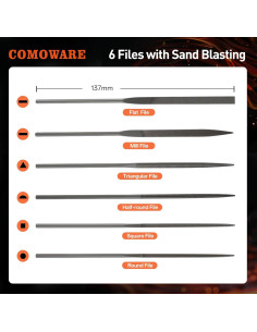 Juego de Sierra Manual y Lima COMOWARE 17 Piezas 2