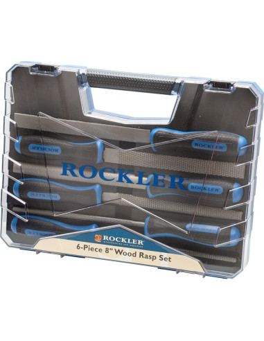 Juego de Raspas de Madera ROCKLER 6 Piezas para Carpintería
