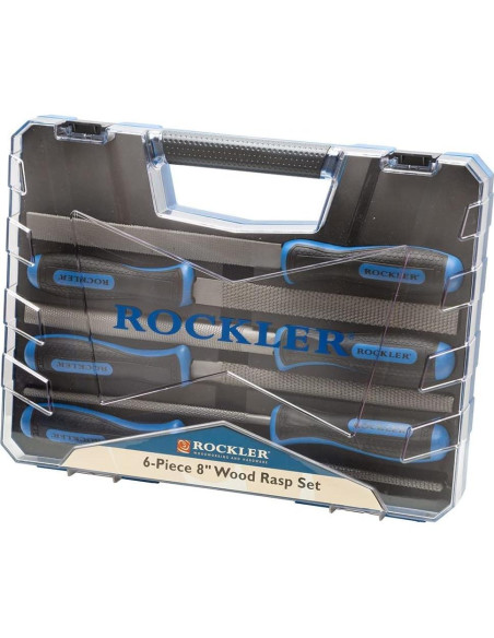 Juego de Raspas de Madera ROCKLER 6 Piezas para Carpintería