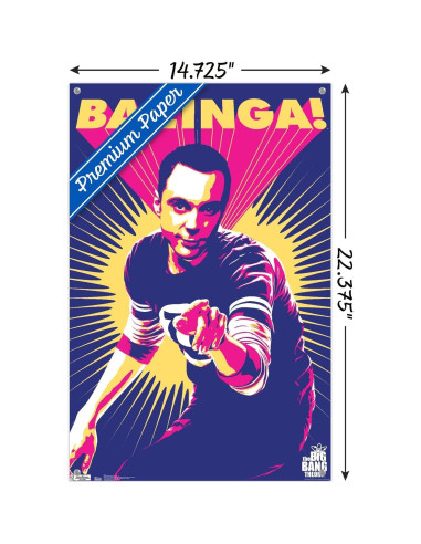 Póster de Sheldon Big Bang - Trends International 56.8x37.4cm