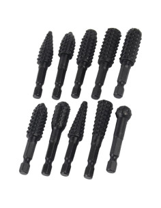 Juego de 10 Fresas Rotativas Wvapzwr 1/4" Hexagonal