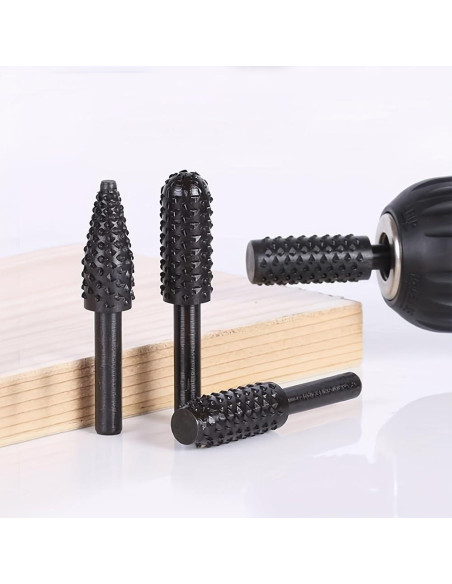 Juego de 10 Fresas Rotativas Wvapzwr 1/4" Hexagonal