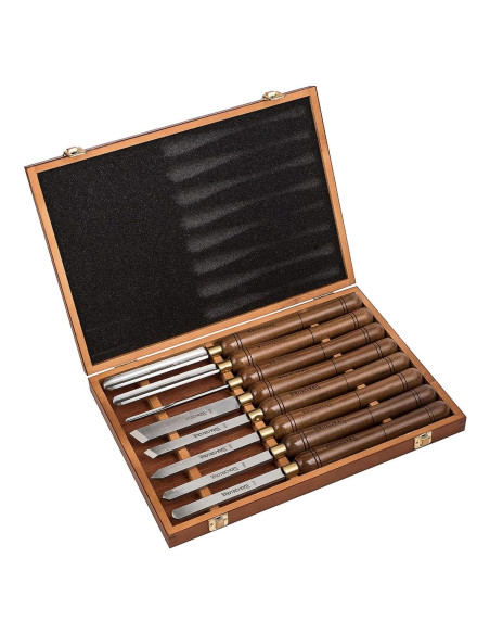 Juego de 8 Herramientas de Torneado HSS IMOTECHOM con Caja Juego de 8 Herramientas de Torneado HSS IMOTECHOM con Caja